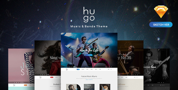 Hugo MusicBands - ThemeForest 12668325