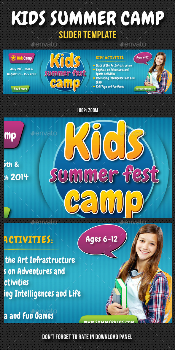 Kids Summer Camp Slider Kids Summer Camp Slider