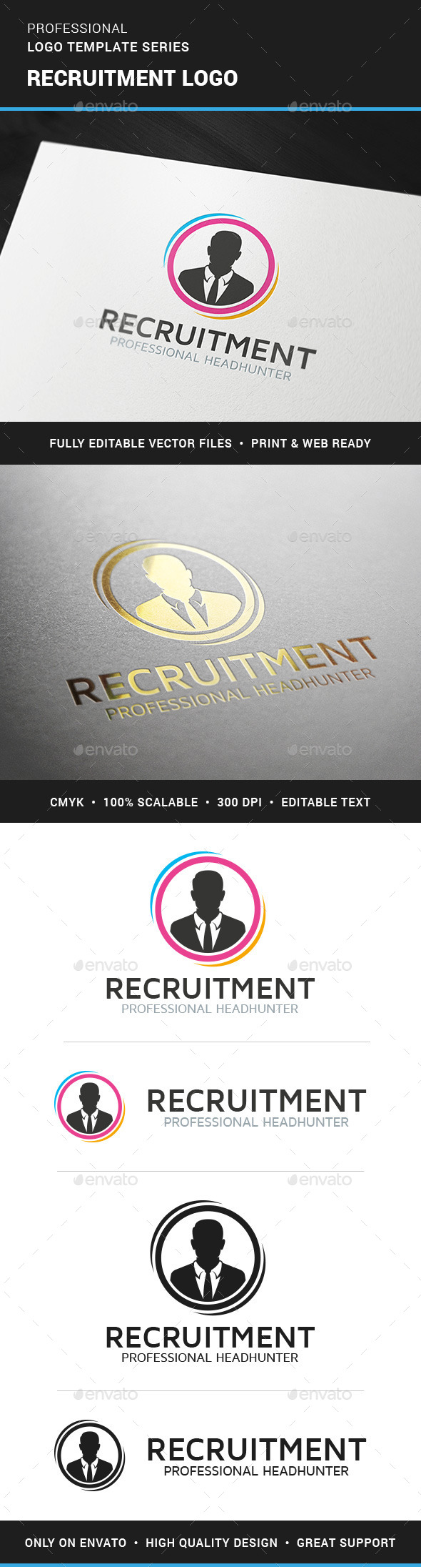 Recruitment Logo Template - Humans Logo Templates