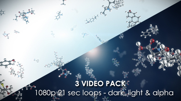 Looping Molecules Background Pack