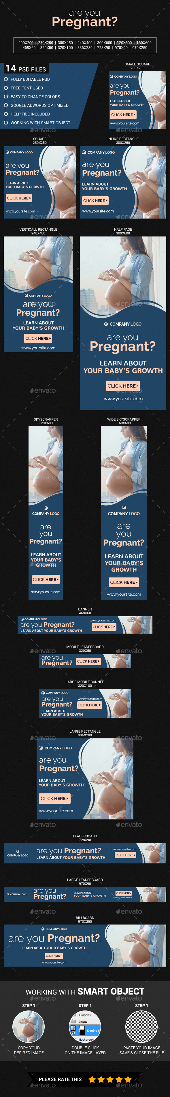 Are You Pregnant - Banners & Ads Web Elements