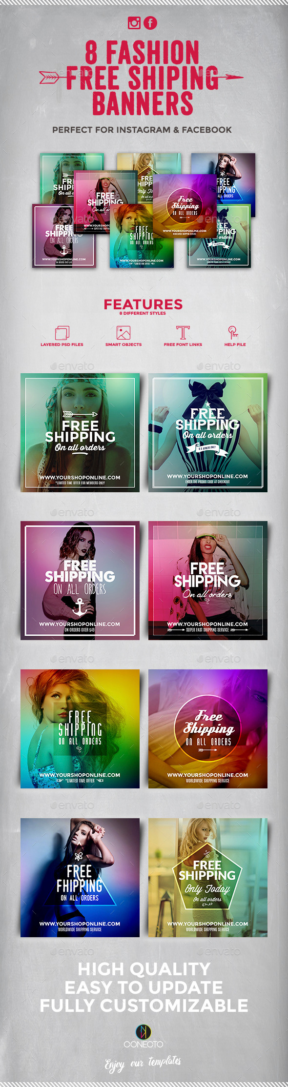 8 Instagram Banners Free Shipping 8 Instagram Banners Free Shipping