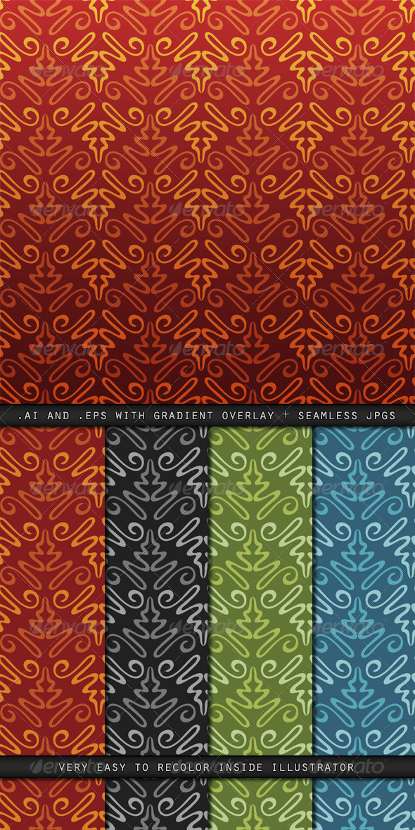 NeoDamask Vector Patterns - Patterns Decorative