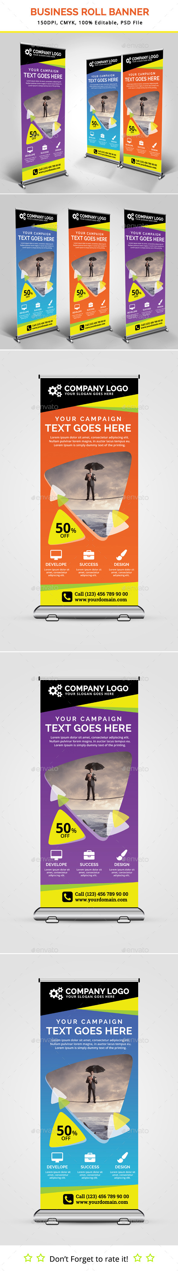 Business Roll Up Banner V14 - Signage Print Templates