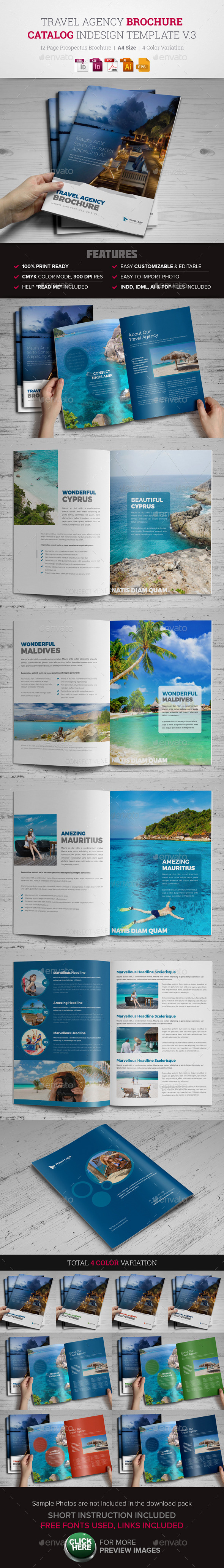 Travel Agency Brochure Catalog InDesign v3 Travel Agency Brochure Catalog InDesign v3