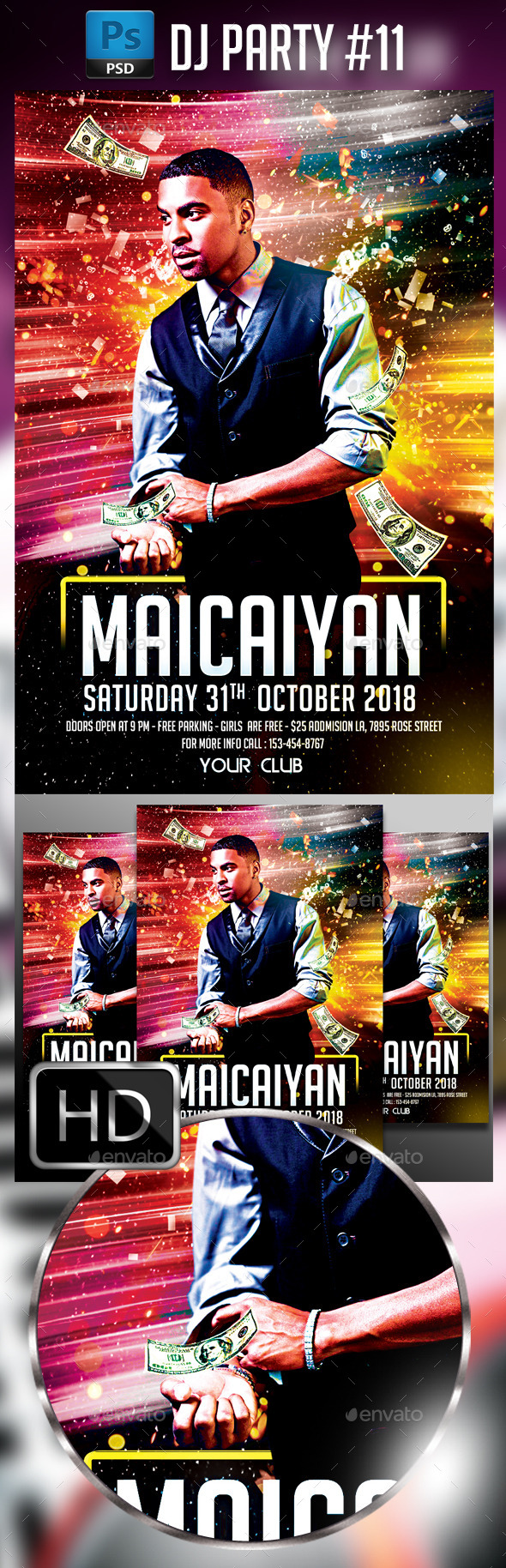 Dj Party #11 - Events Flyers