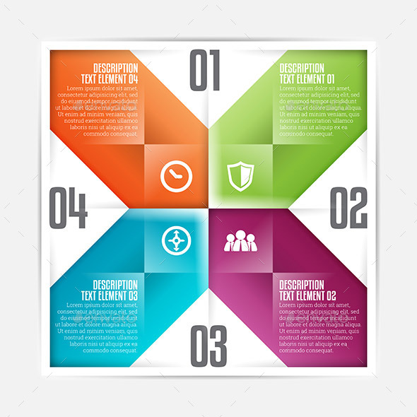 Square Flipped Infographic - Infographics