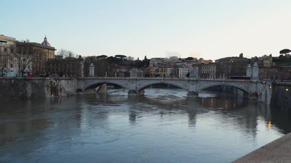 The Bridge of Victor Emmanuel II Rome Italy