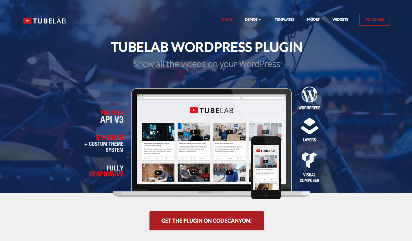 youtube wordpress theme