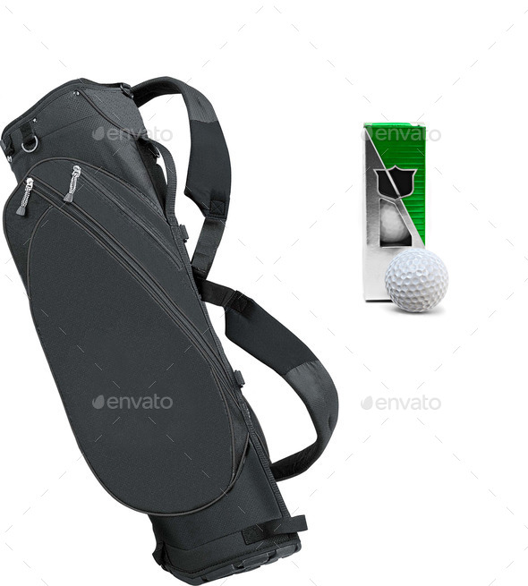 golf clubs in a bag - Stock Photo - Images