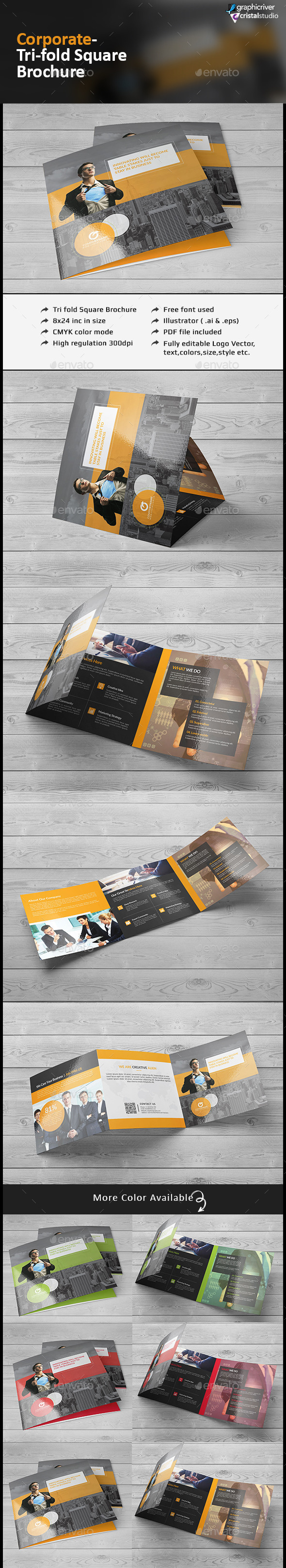 Square Tri-fold Brochure-Multipurpose Square Tri-fold Brochure-Multipurpose