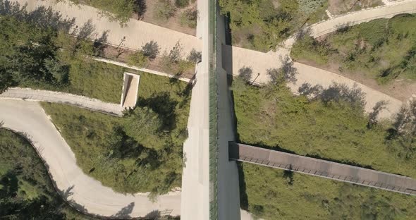 Aerial view of Israel Holocaust Museum, Jerusalem, Israel. alt