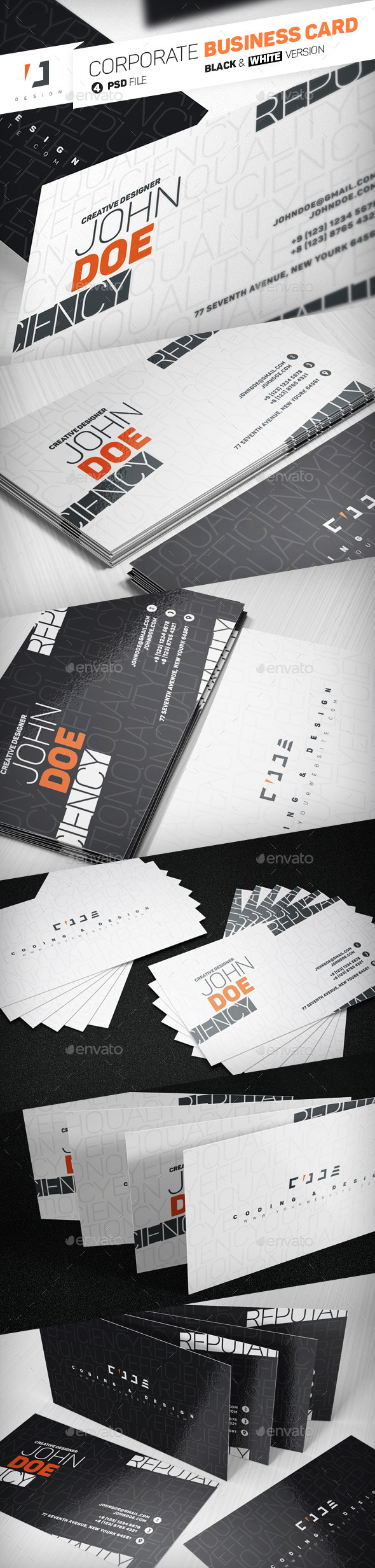 Corporate Business Card - Corporate Business Cards