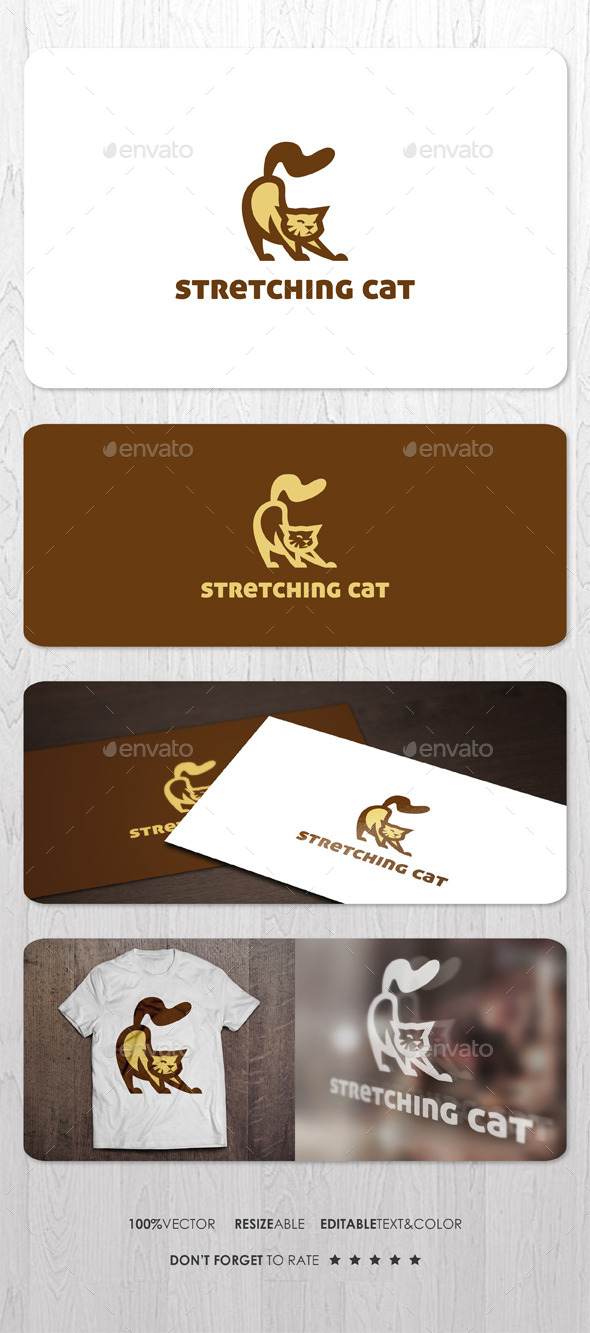 Stretching Cat Logo