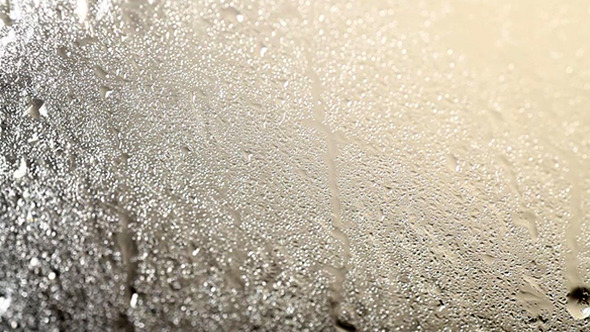 Water Drops Splatter On Glass 679