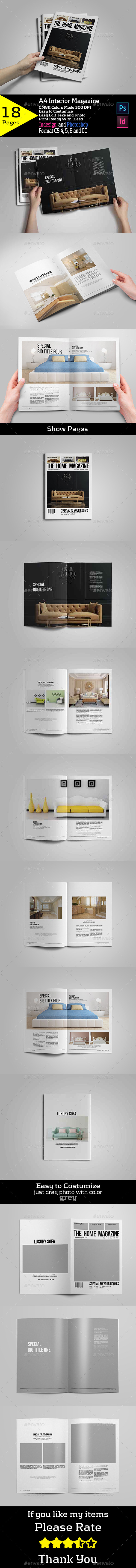 A4 Interior Magazine - Magazines Print Templates
