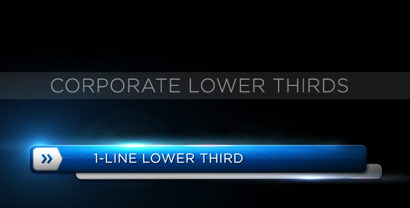 Corporate Lower Third - VideoHive 153152