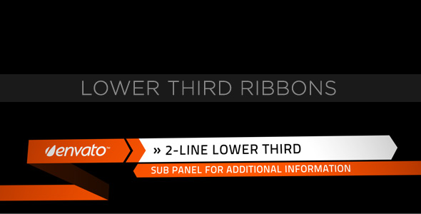 Lower Third Ribbons - VideoHive 153153