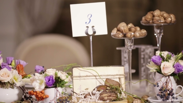 Watch Decorated Table With Flowers