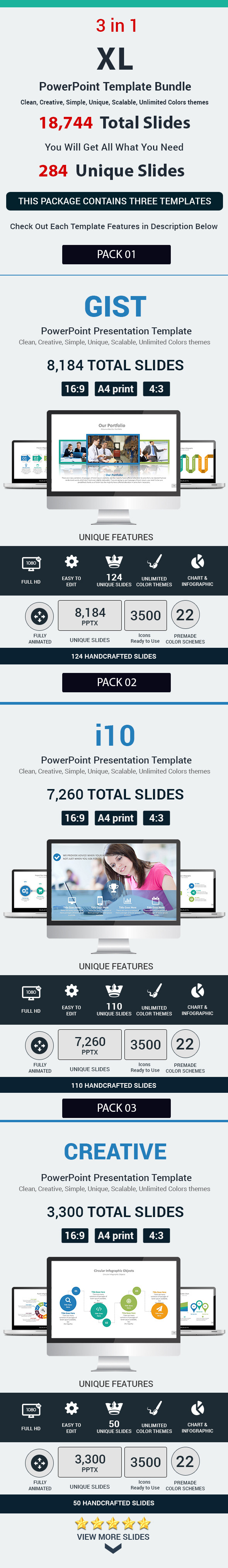 XL 3 in 1 PowerPoint Template Bundle XL 3 in 1 PowerPoint Template Bundle