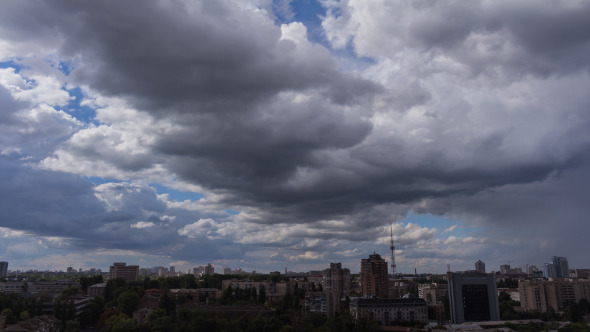 City Clouds In Motion 3 (With Rain) alt