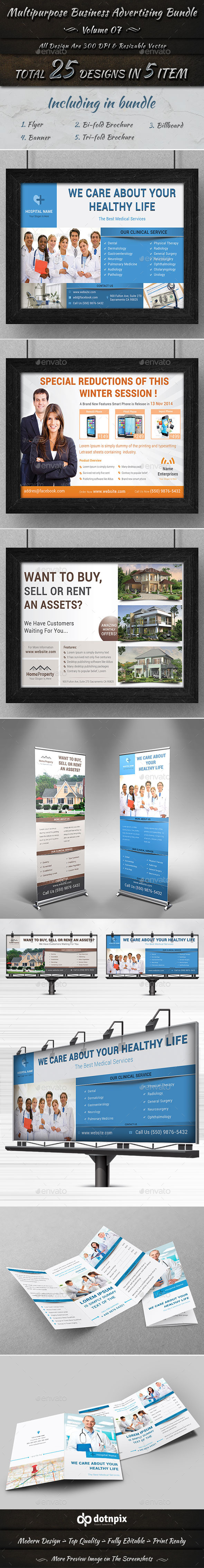 Multipurpose Business Advertising Bundle Vol 7 Multipurpose Business Advertising Bundle Vol 7