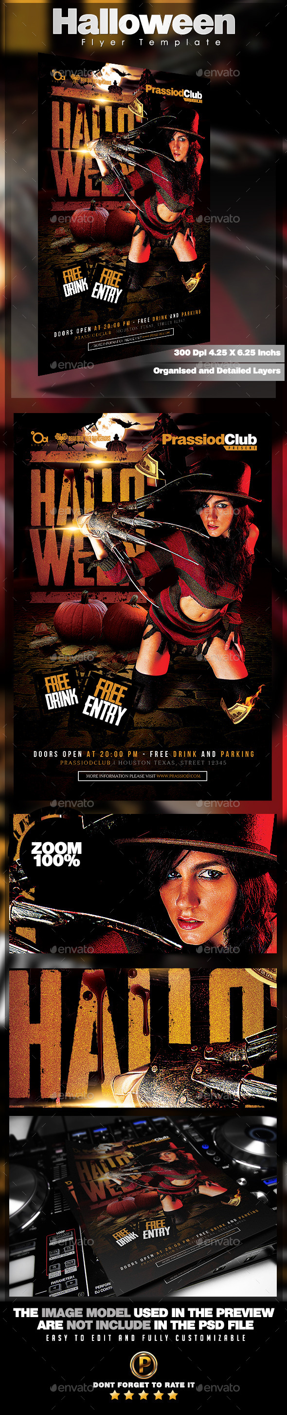 Halloween Flyer Template - Clubs & Parties Events