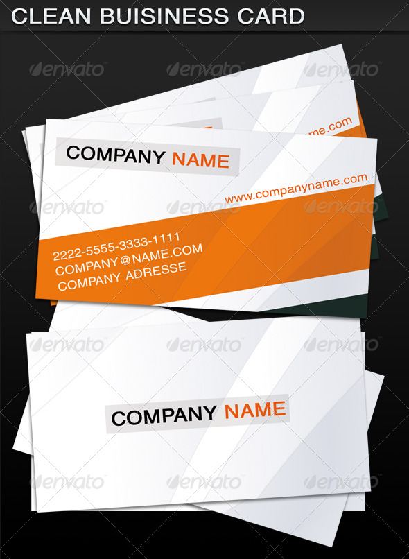 Clean Business Card - Business Cards Print Templates