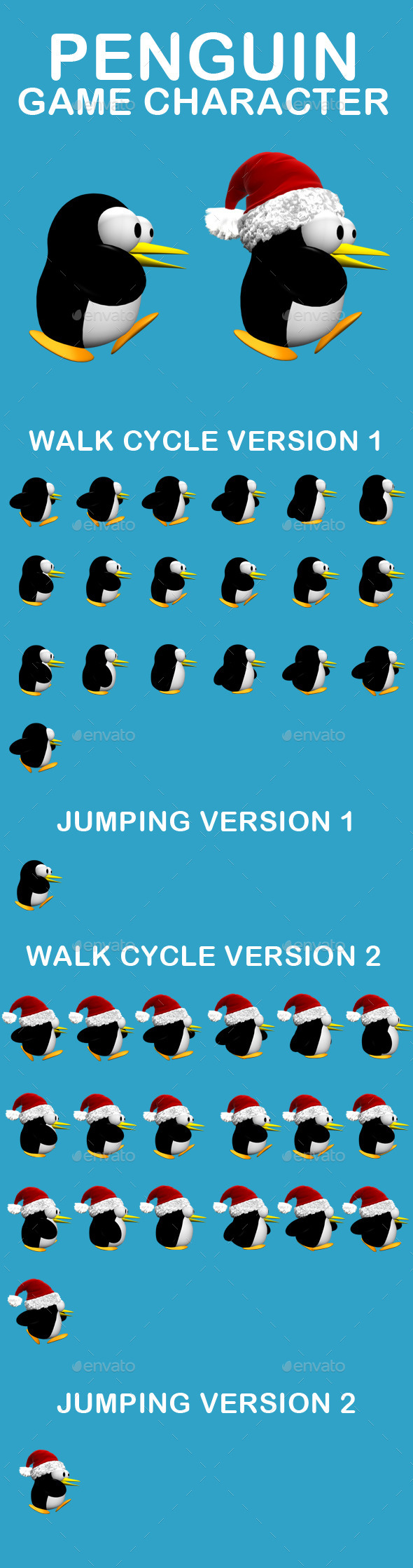 Penguin Character Game Sprite Penguin Character Game Sprite