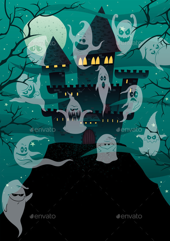 Haunted Castles - Backgrounds Decorative
