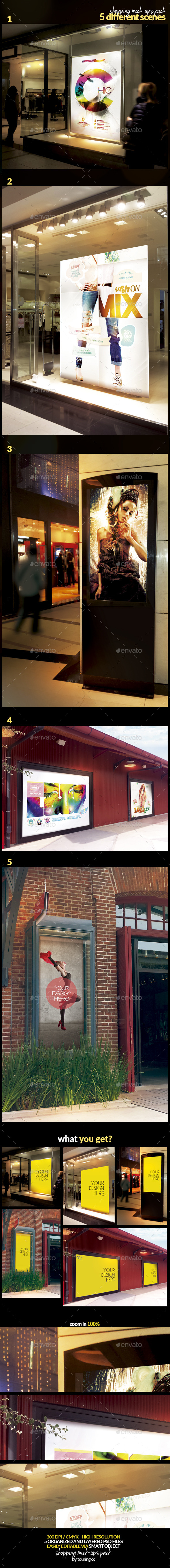 Shopping Mock-Ups Pack - Product Mock-Ups Graphics