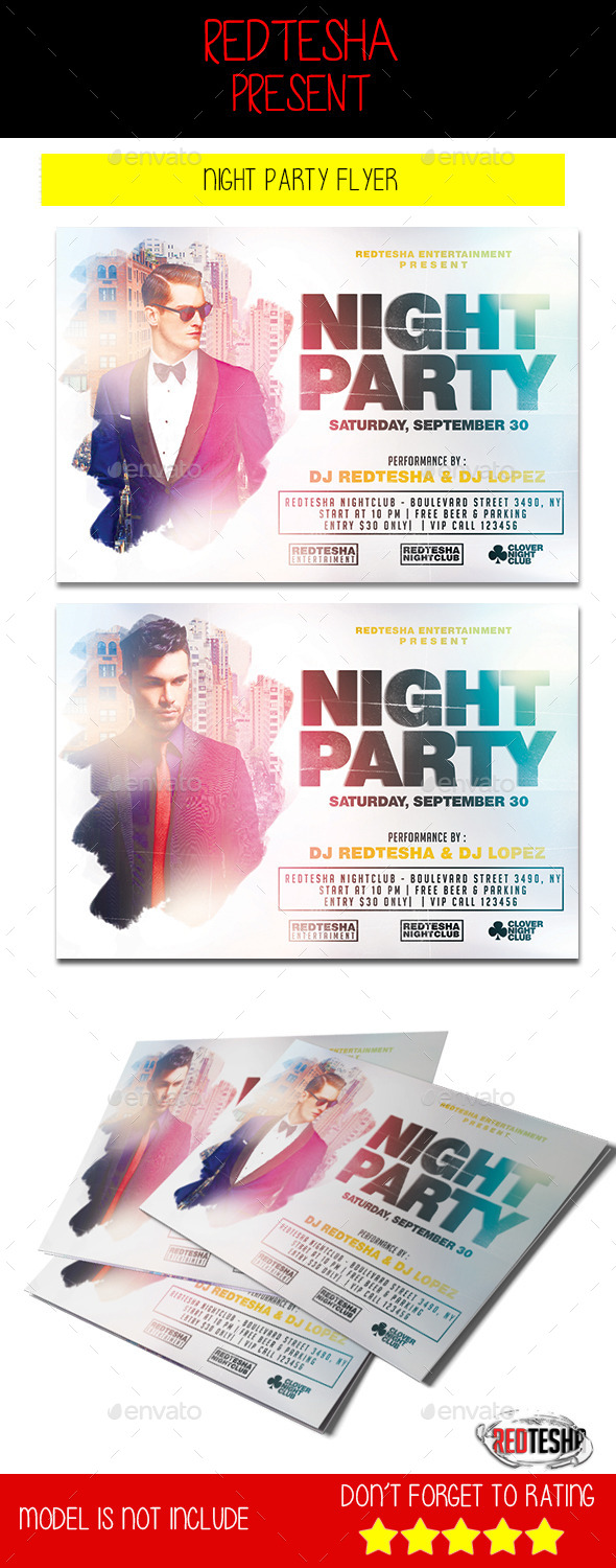 Night Party Flyer - Clubs & Parties Events