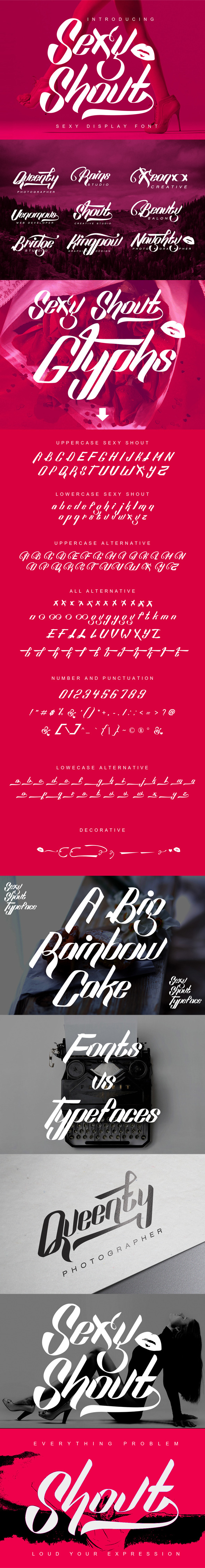 Sexy Shout - Decorative Fonts