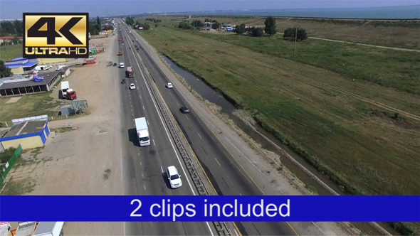 Aerial Footage Over Highway 1 alt