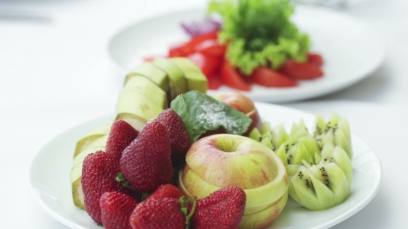 Cut Fruits And Vegetables