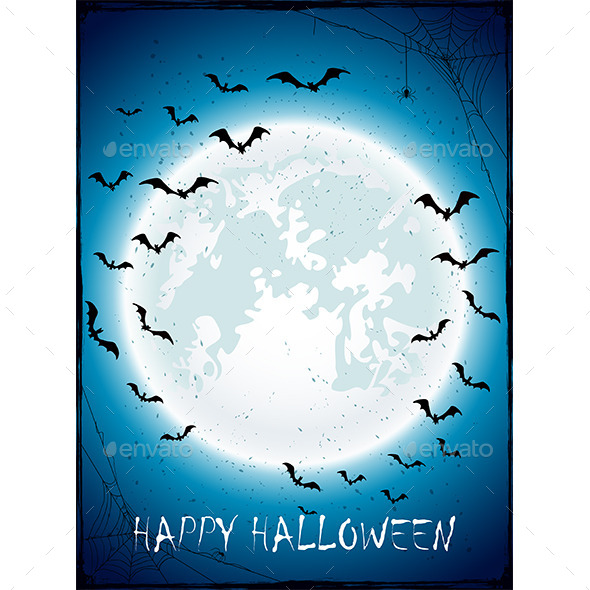 Halloween Background with Moon Halloween Background with Moon