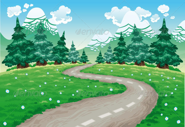 Landscape in nature.