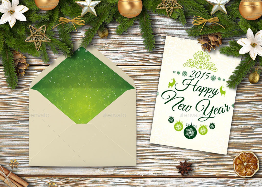 Happy New Year Cards And Invites Mockup Maker, Graphics | GraphicRiver