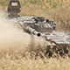 Moving Tank in the Army Field - VideoHive Item for Sale