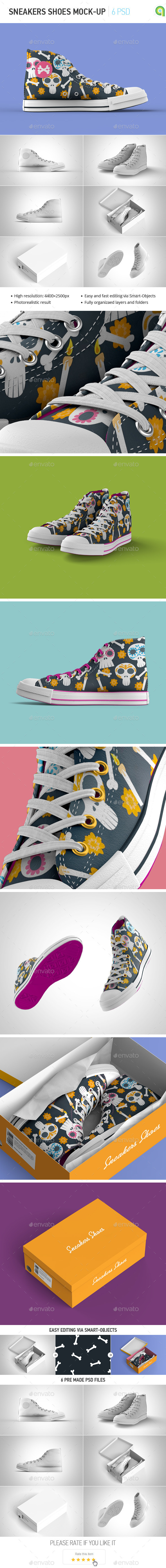 Sneakers Shoes Mock-up - Miscellaneous Apparel