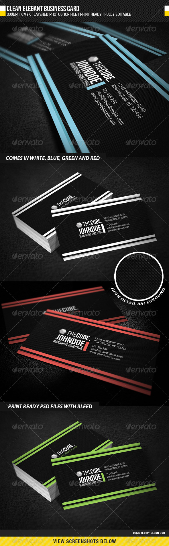 Clean Elegant Business Card - Corporate Business Cards