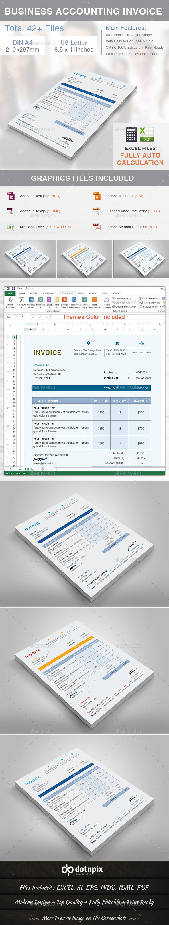 Business Accounting Invoice Business Accounting Invoice
