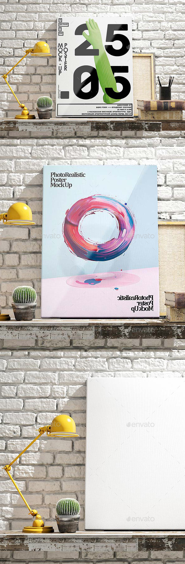 Photorealistic Flyer & Poster Mock-Up Photorealistic Flyer & Poster Mock-Up