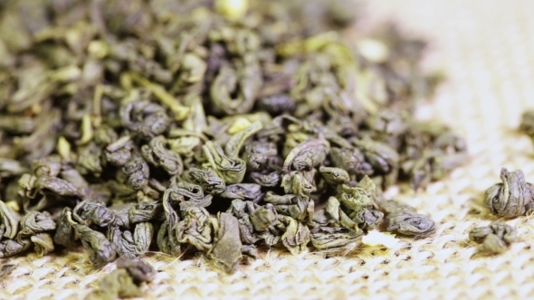 Green Tea Jasmine On Burlap