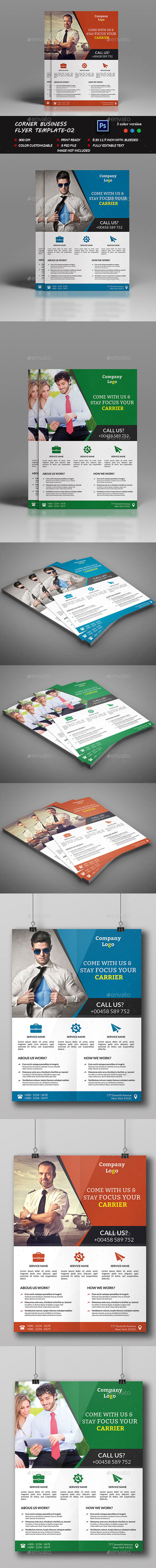 Corner Business Flyer Template-02 Corner Business Flyer Template-02