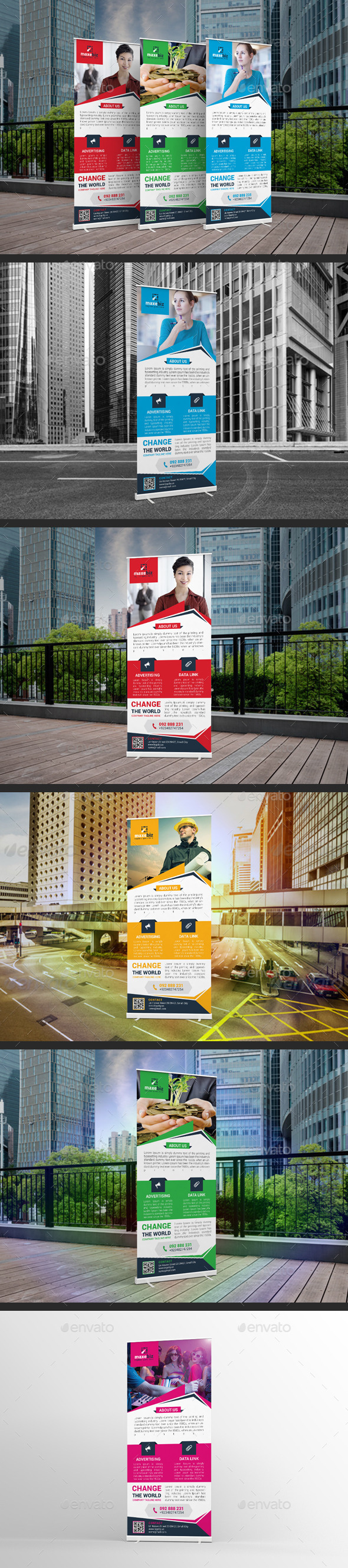 Corporate Rollup Banner - Signage Print Templates