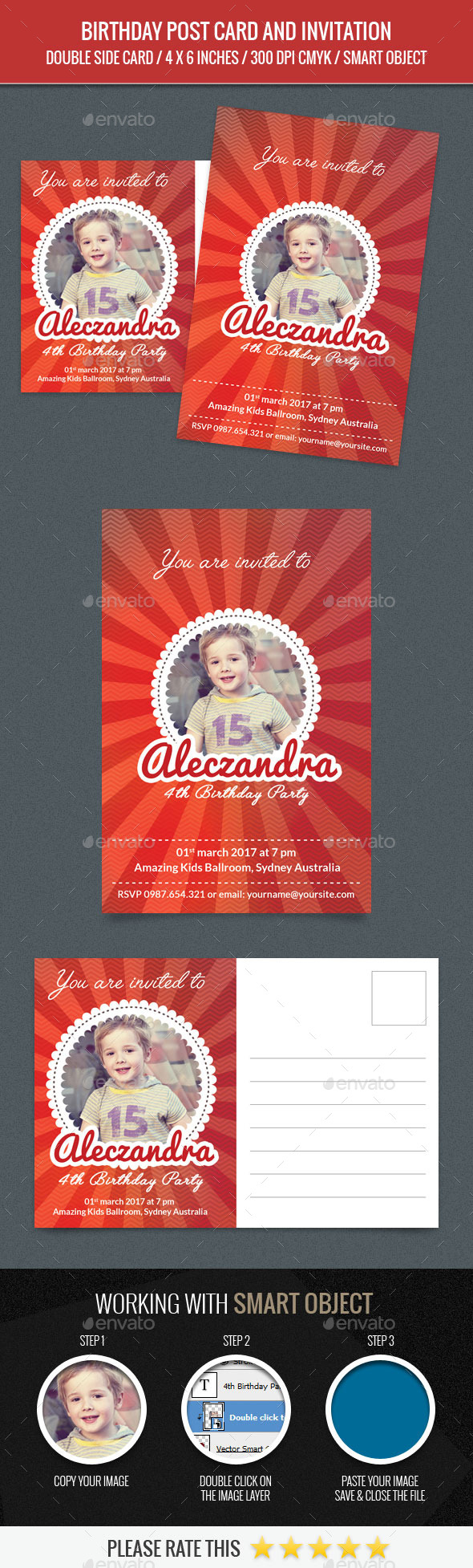 Birthday Post Card Template Birthday Post Card Template