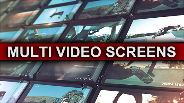 Multi Video Screens - VideoHive 12710586