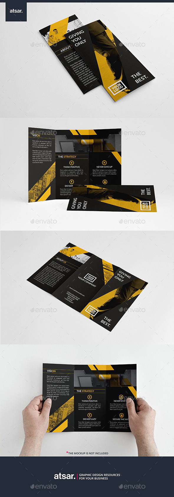 Yellow Financial Trifold - Corporate Brochures
