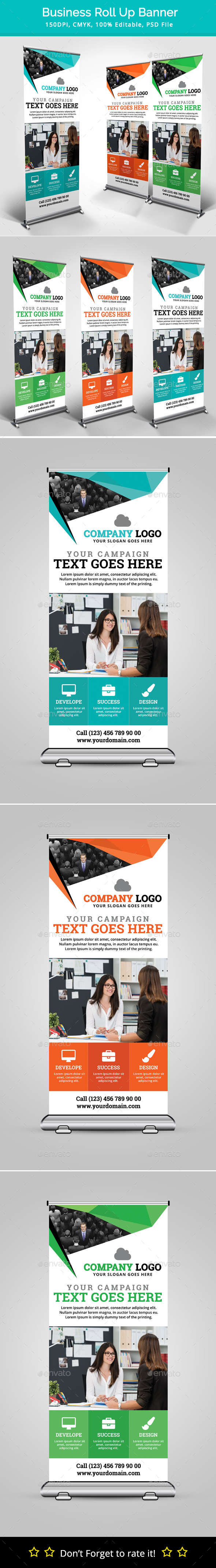 Business Roll Up Banner V13 - Signage Print Templates